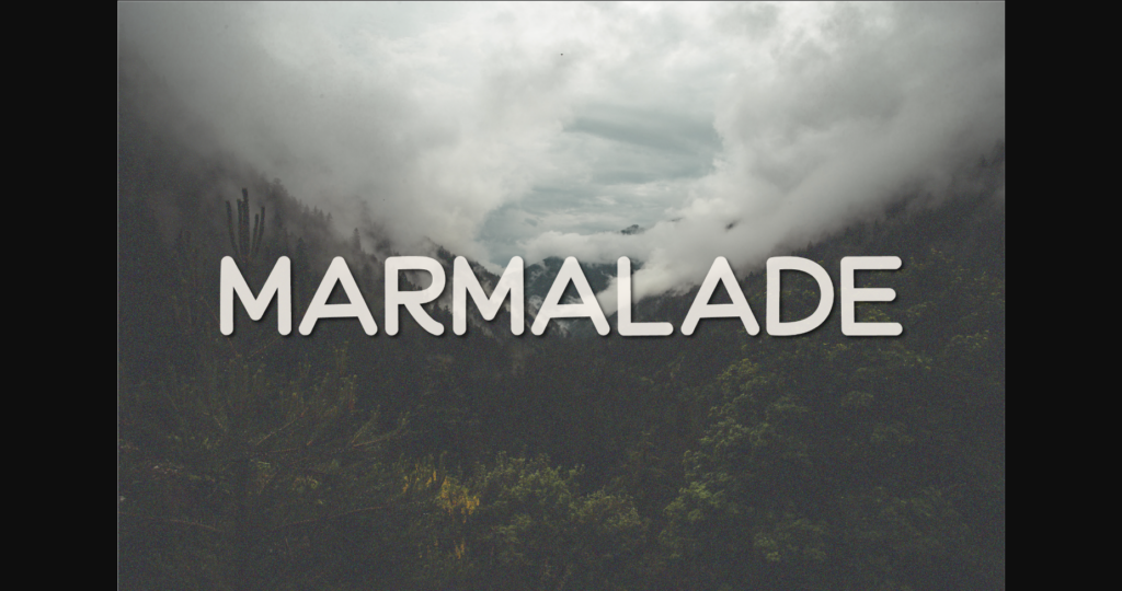 Marmalade Font Poster 3