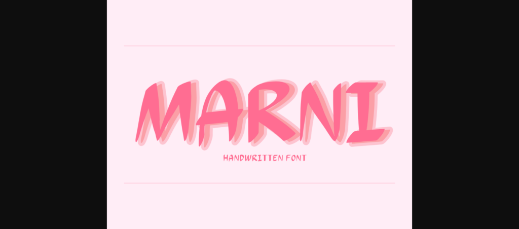 Marni Font Poster 3