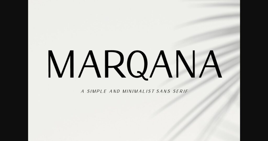 Marqana Font Poster 1