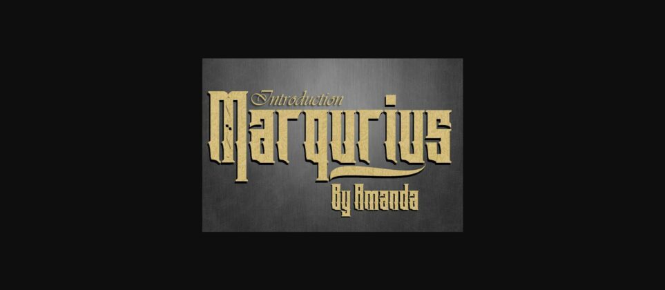 Marqurius Font Poster 3