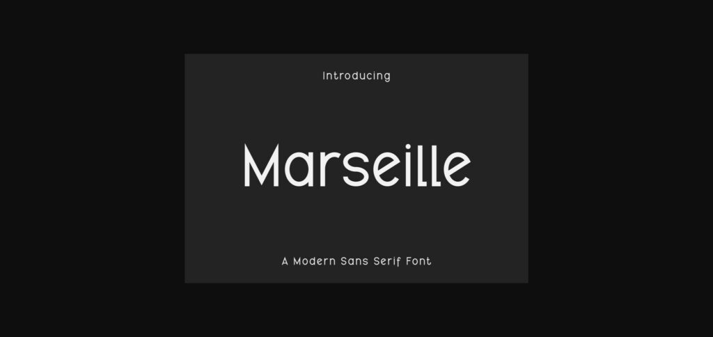 Marseille Font Poster 3