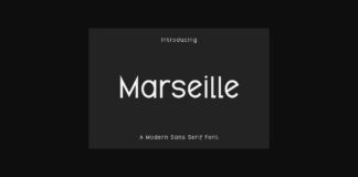 Marseille Font Poster 1