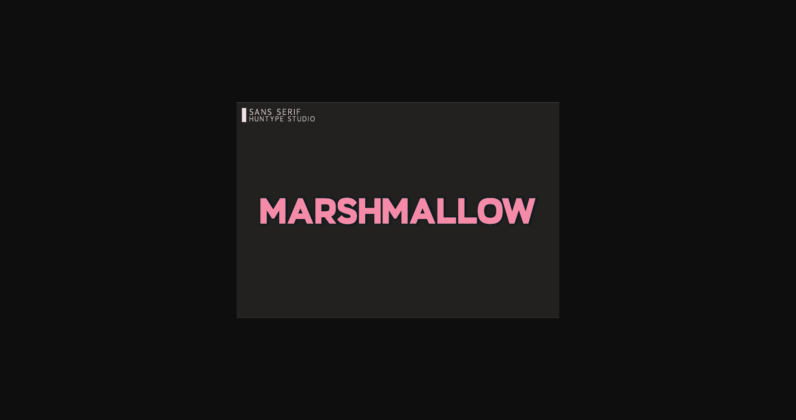 Marshmallow Font Poster 3