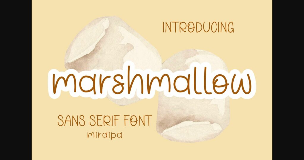 Marshmallow Font Poster 3