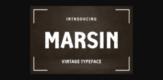 Marsin Font Poster 1