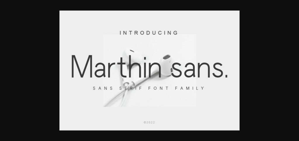 Marthin Sans Font Poster 3