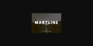 Martline Font Poster 1