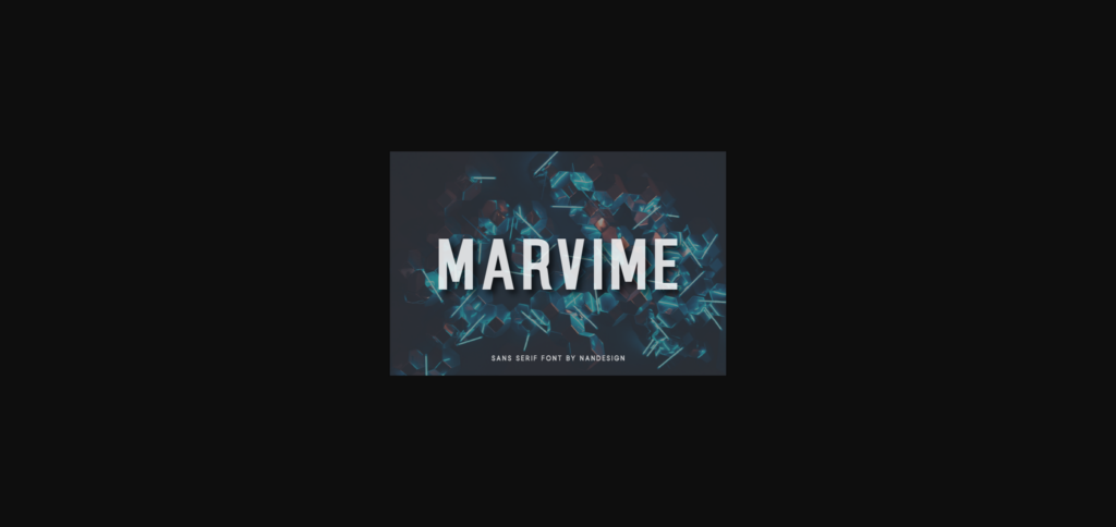 Marvime Font Poster 3