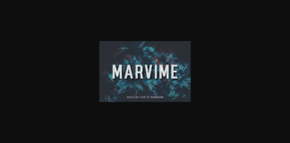 Marvime Font Poster 1