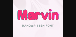 Marvin Font Poster 1