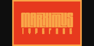 Marximus Font Poster 1