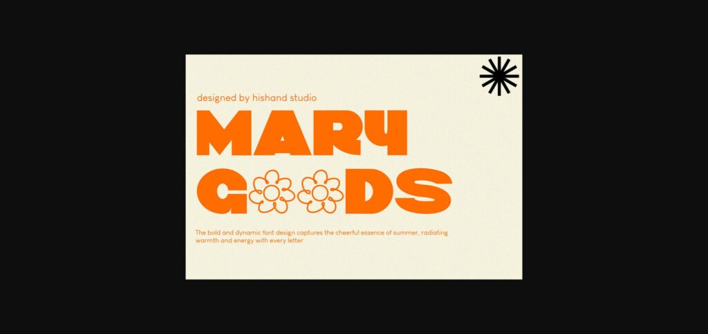 Mary Goods Font Poster 1