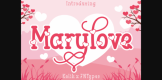Marylove Font Poster 1