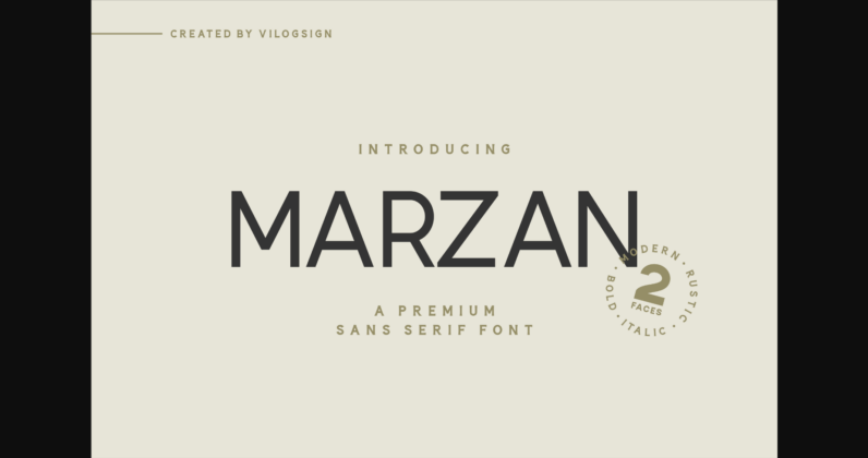 Marzan Font Poster 3