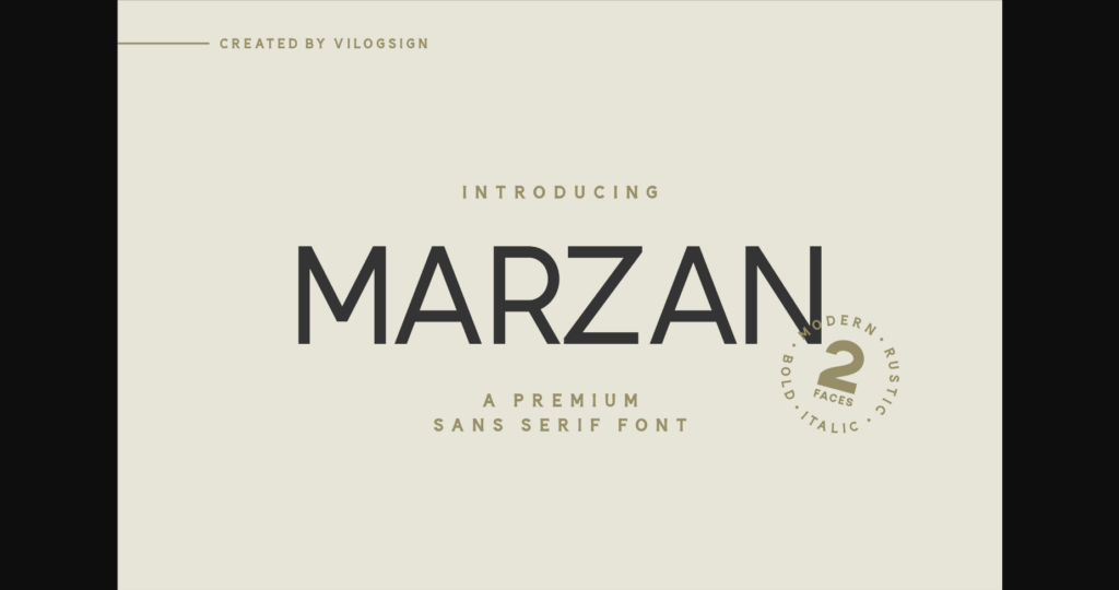 Marzan Font Poster 1