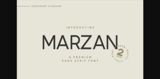 Marzan Font Poster 1