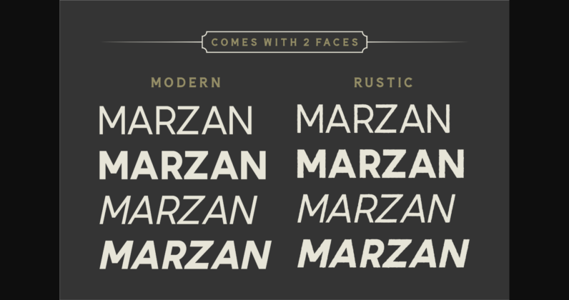 Marzan Font Poster 2