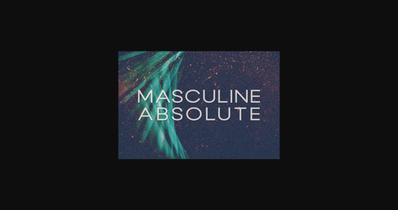 Masculine Absolute Font Poster 3