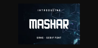 Mashar Font Poster 1