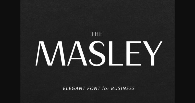 Masley Font Poster 1