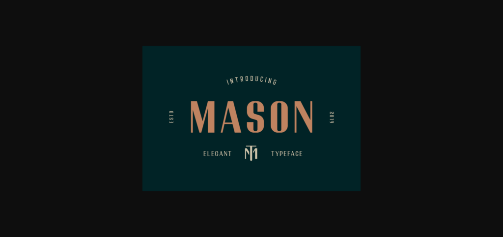 Mason Font Poster 1