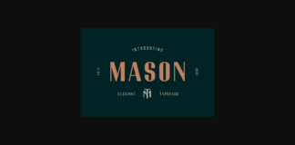 Mason Font Poster 1