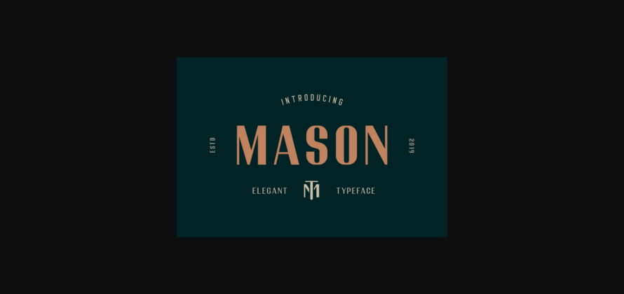 Mason Font Poster 1