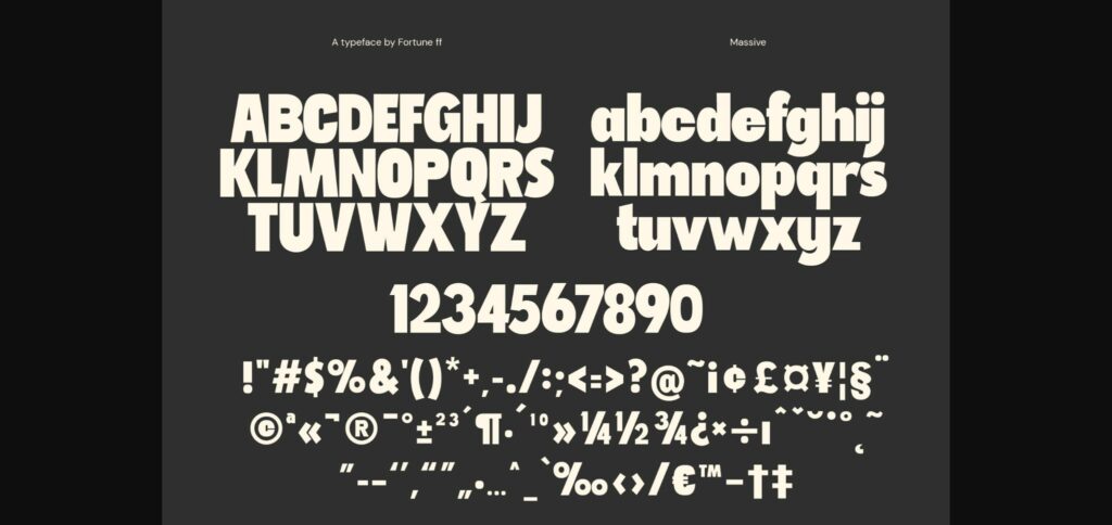 Massive Moon Font Poster 7