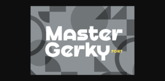 Master Gerky Font Poster 1