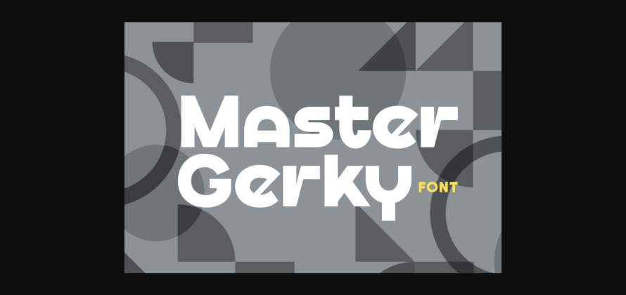 Master Gerky Font Poster 1