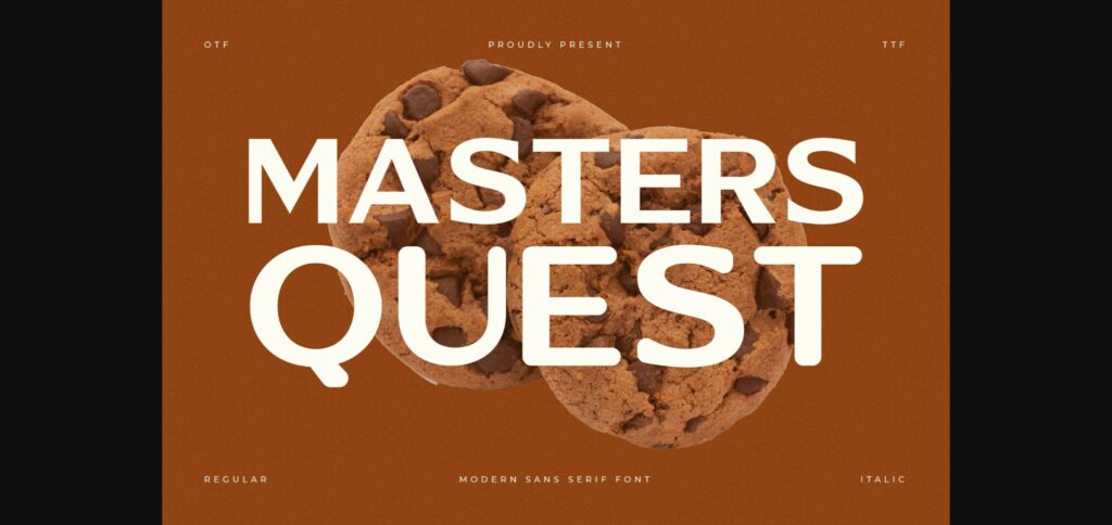 Masters Quest Font Poster 1