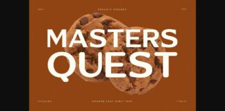 Masters Quest Font Poster 1