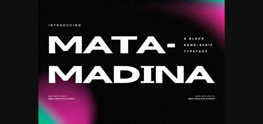 Matamadina Font Poster 3