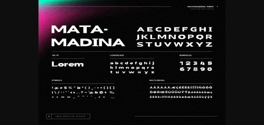 Matamadina Font Poster 5