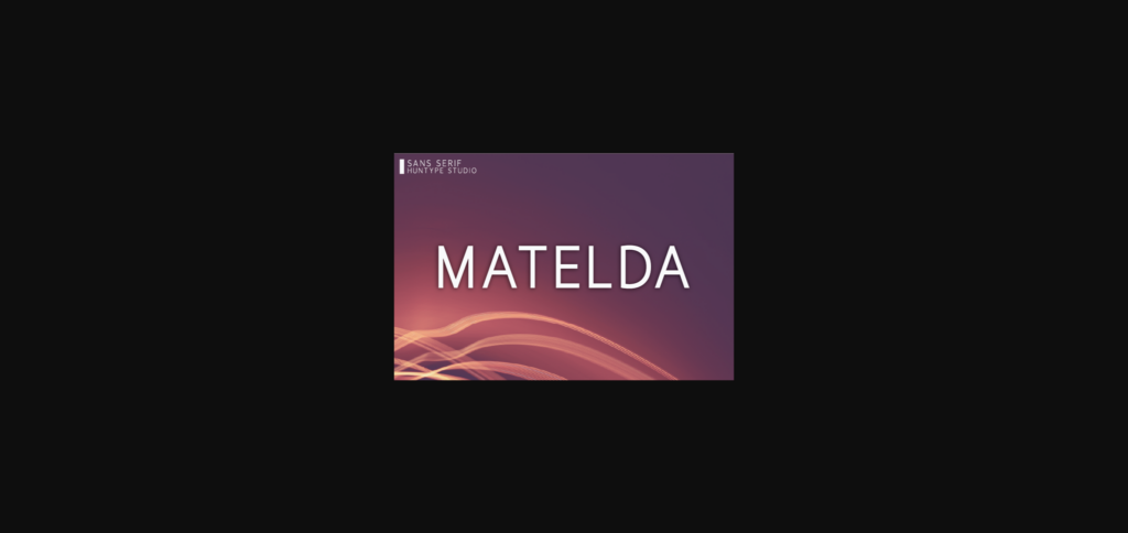 Matelda Font Poster 3