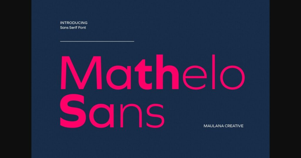 Mathelo Font Poster 3