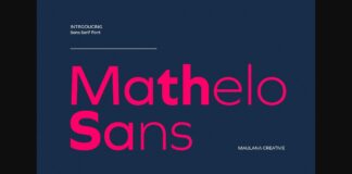 Mathelo Font Poster 1