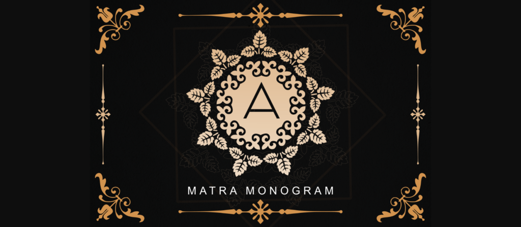 Matra Monogram Font Poster 3