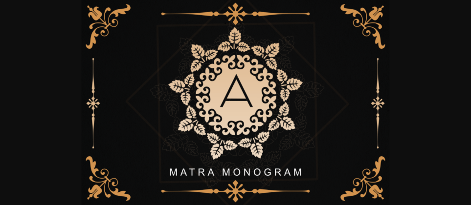 Matra Monogram Font Poster 3