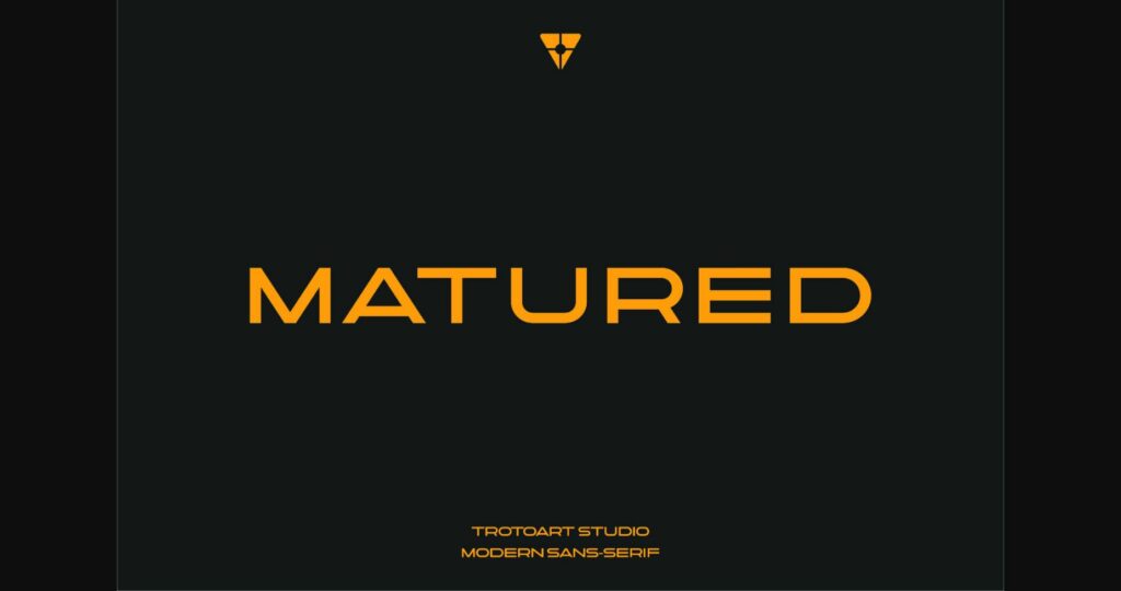 Matured Font Poster 1