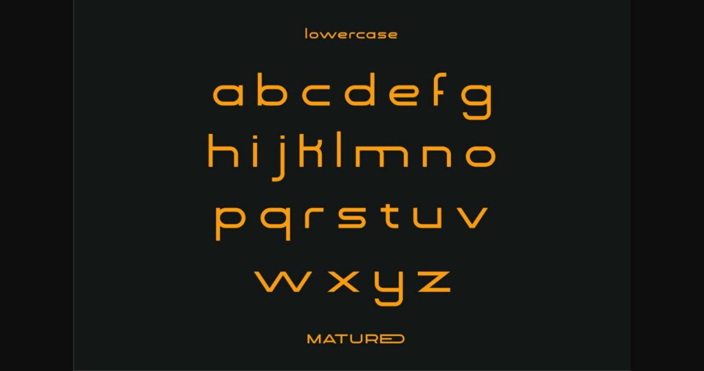 Matured Font Poster 9