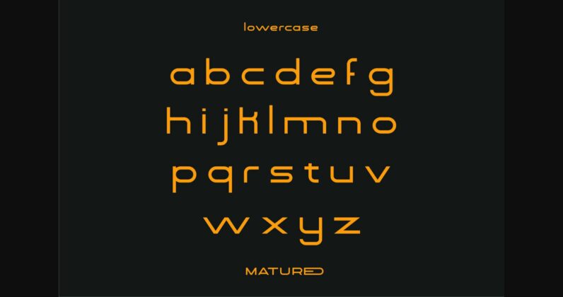 Matured Font Poster 9