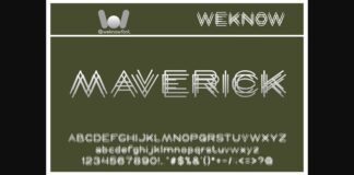 Maverick Font Poster 1