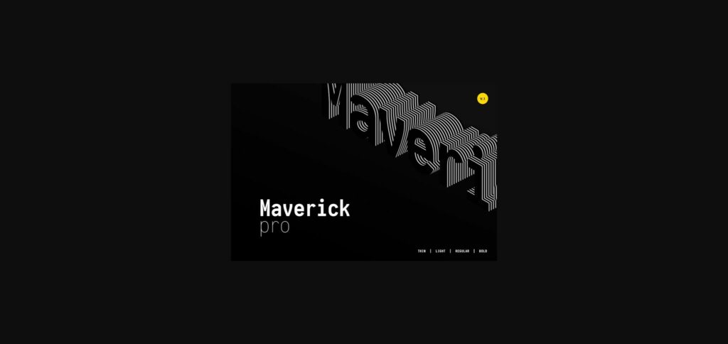 Maverick Pro Font Poster 3