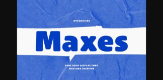 Maxes Font Poster 1