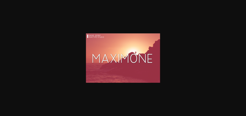 Maximone Font Poster 3