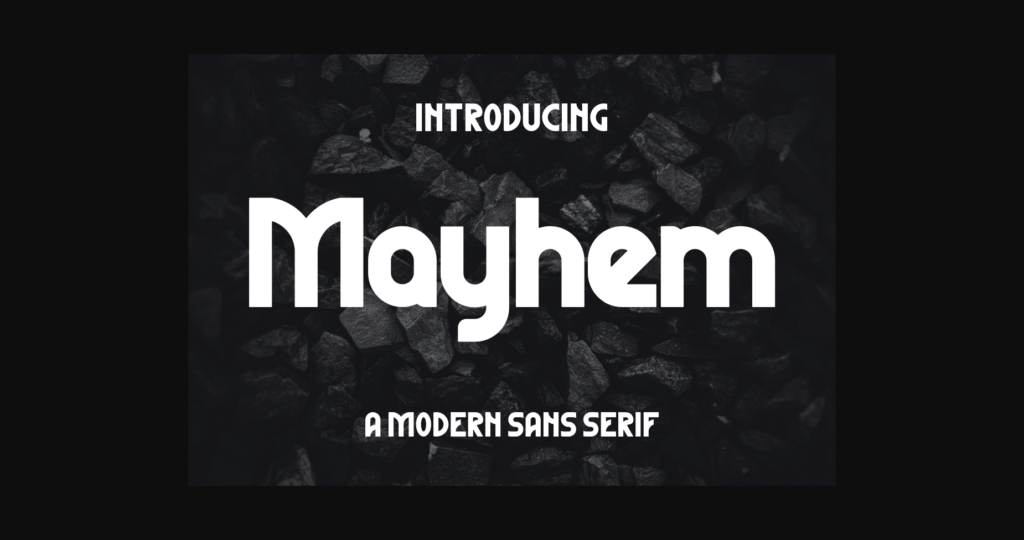 Mayhem Font Poster 1