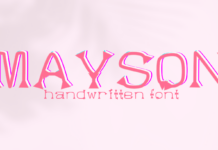 Mayson Font Poster 1