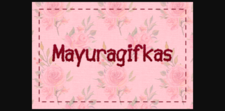 Mayuragifkas Font Poster 1