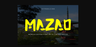 Mazao Font Poster 1